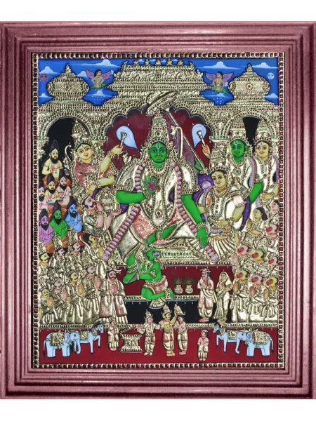 Ramar Pattabishegam Tanjore Painting – Regal Heritage Edition